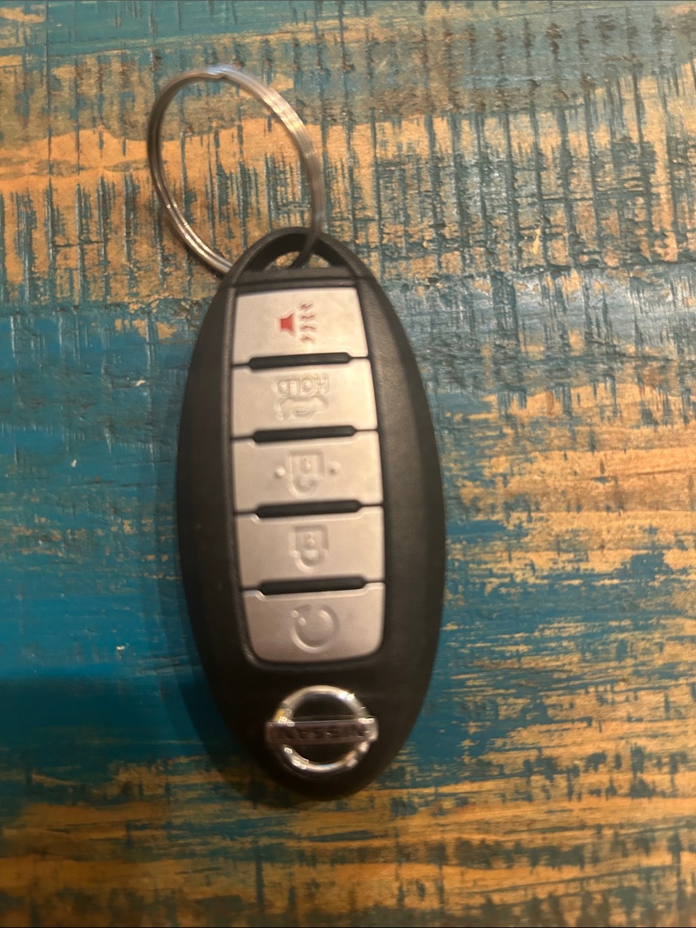 Black Key Fob Remote with Key Ring